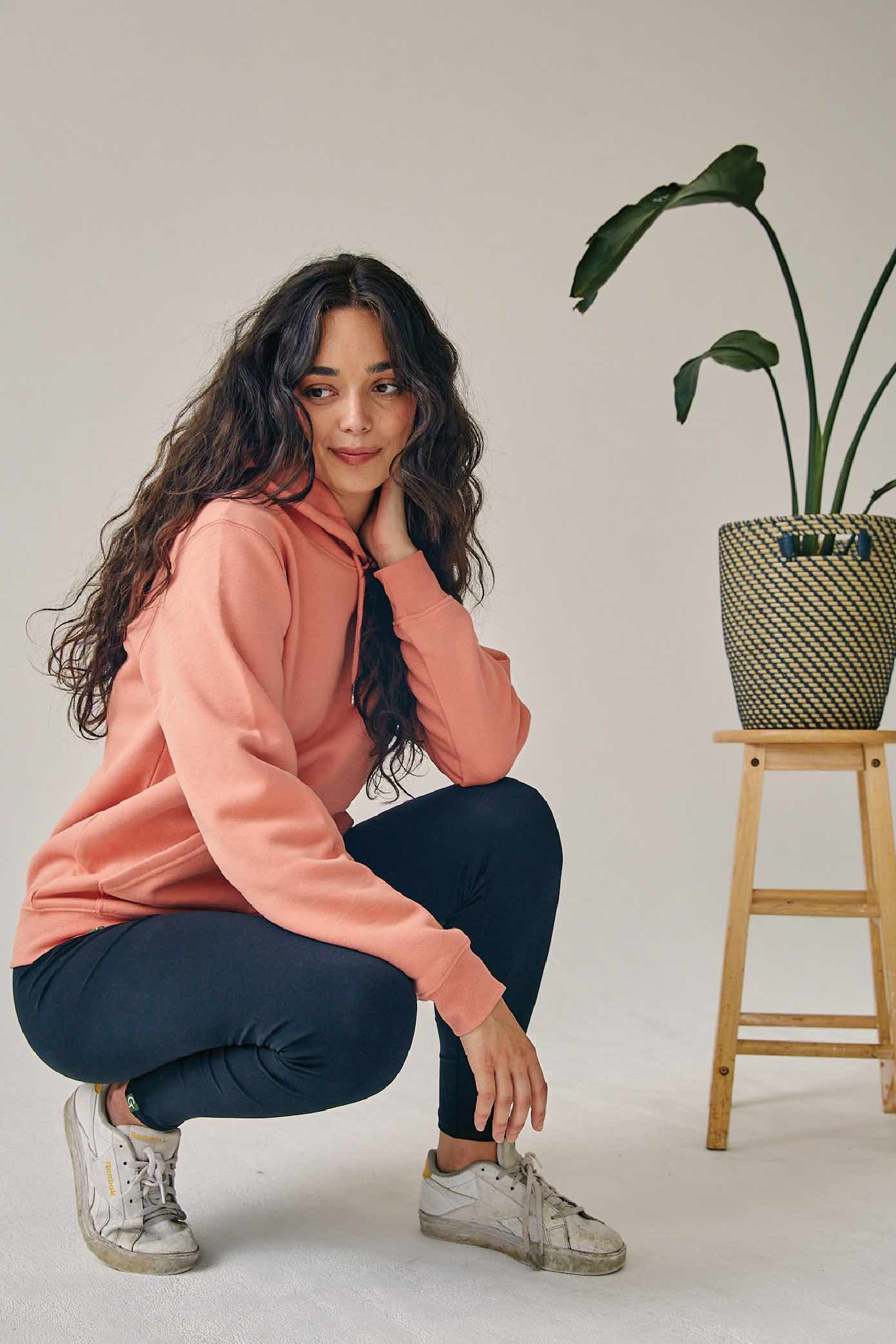 coral sand hoodie Liz 4
