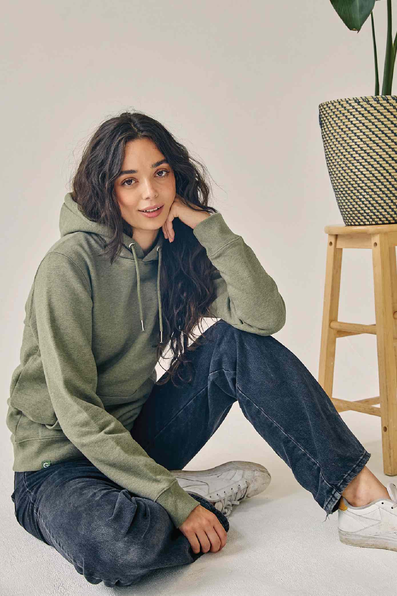 khaki hoodie Liz 4