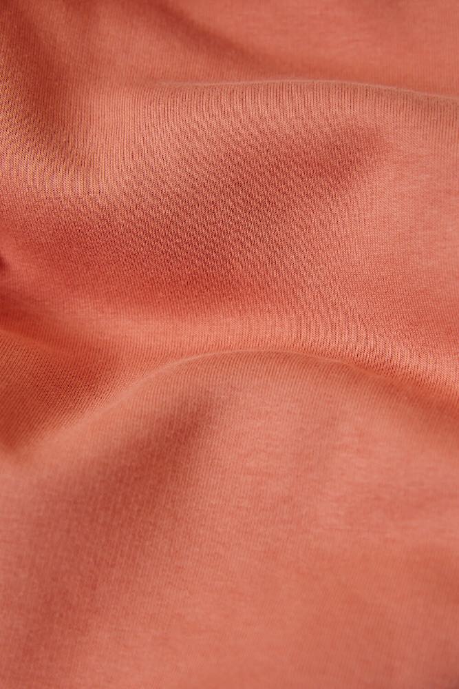 ORGANIC PULLOVER HOODIE CORAL SAND
