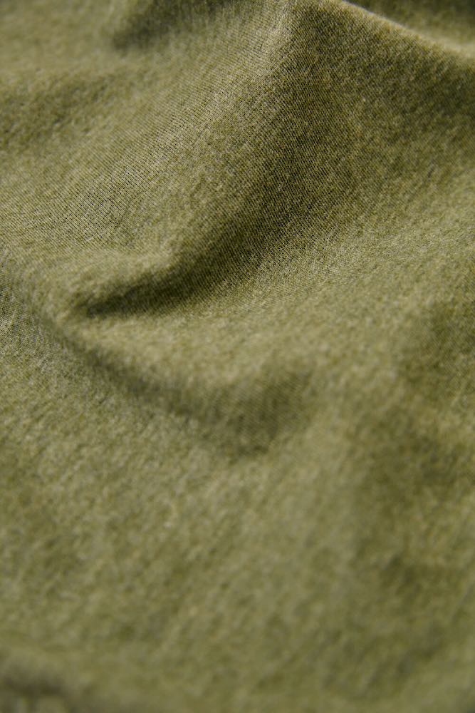 ORGANIC COTTON T-SHIRT KHAKI GREEN HEATHER