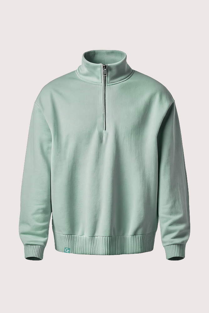 aqua quarter zip - product image