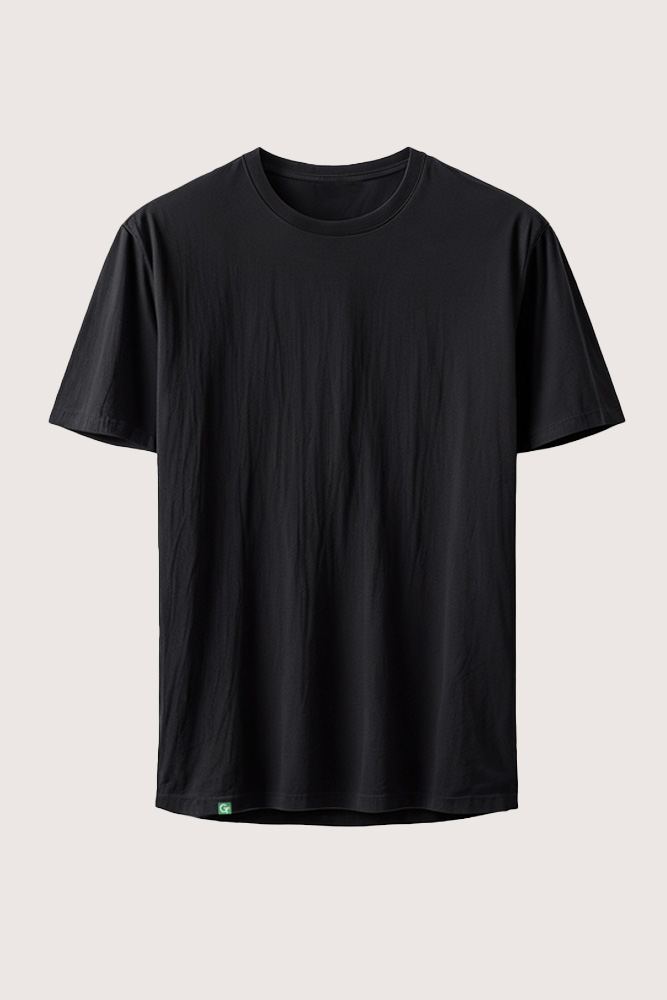 black regular t-shirt