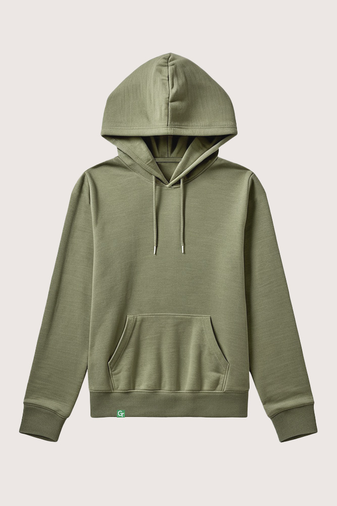 khaki heather regular hoodie