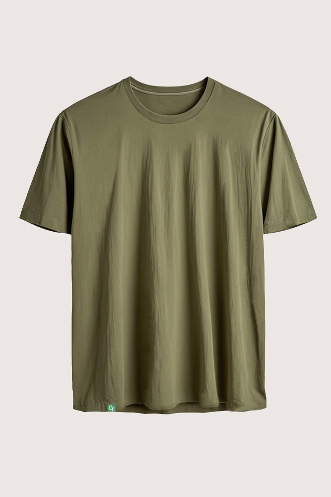 khaki relaxed t-shirt