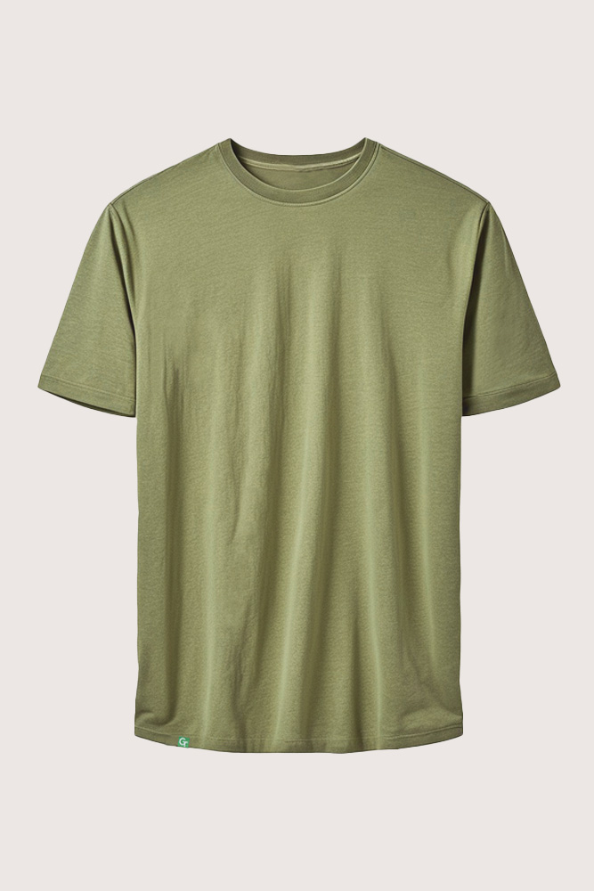 khaki heather regular t-shirt