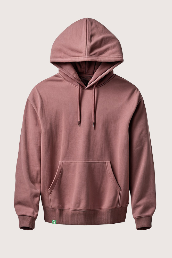 rose brown relaxed hoodie