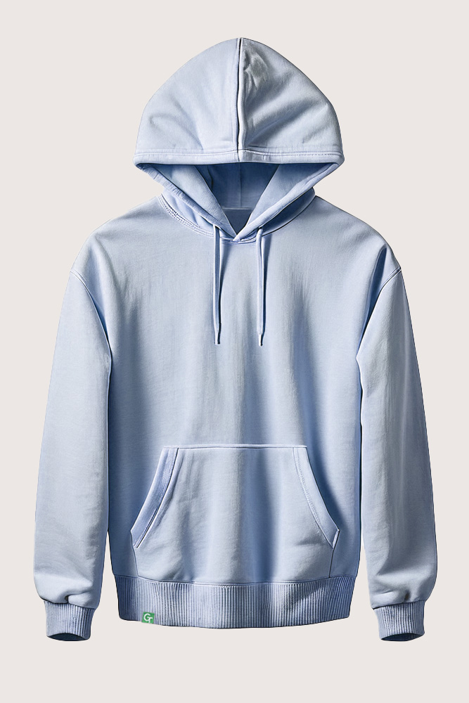 cool blue relaxed hoodie