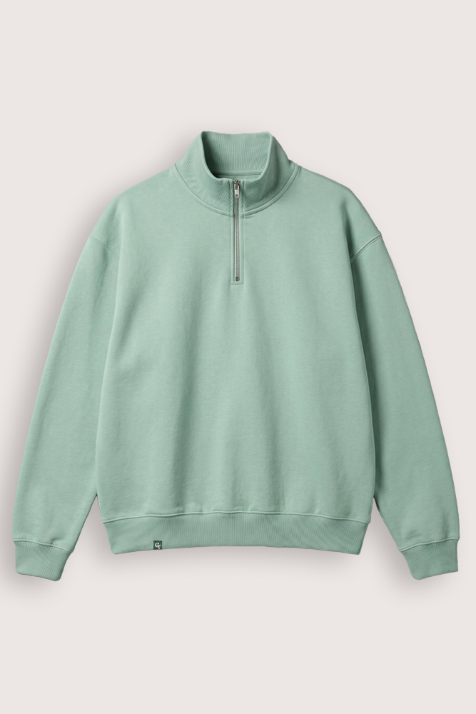 Organic Cotton Quarter Zip Jacket