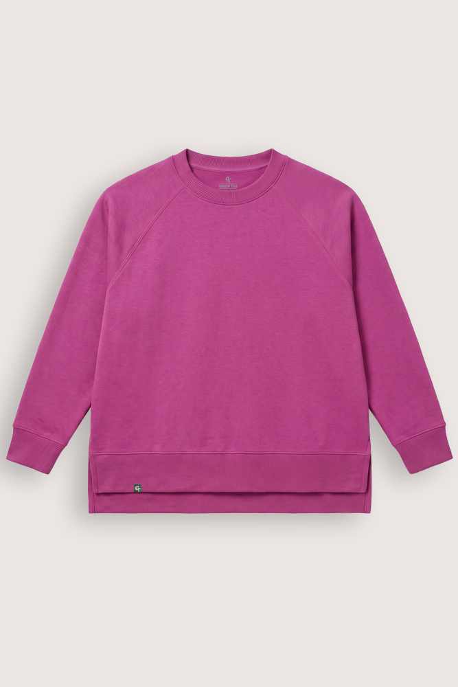 Ladies Pink Boxy Sweater – Pink