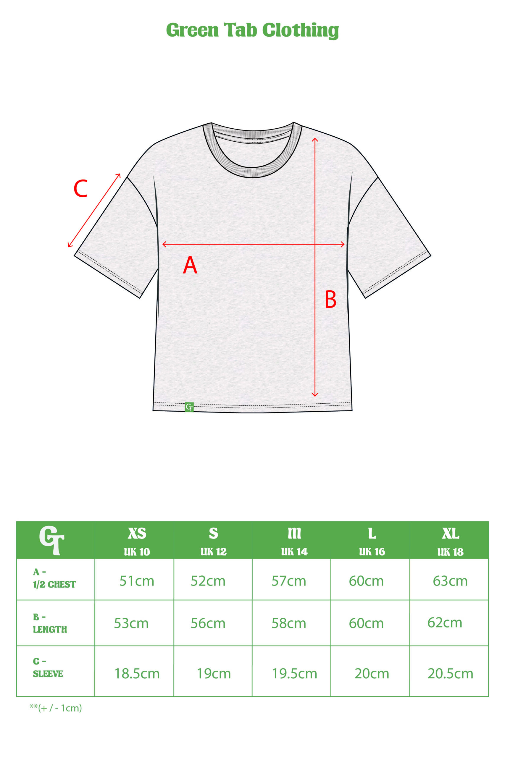 women's boxy tee - cool grey heather - size chart