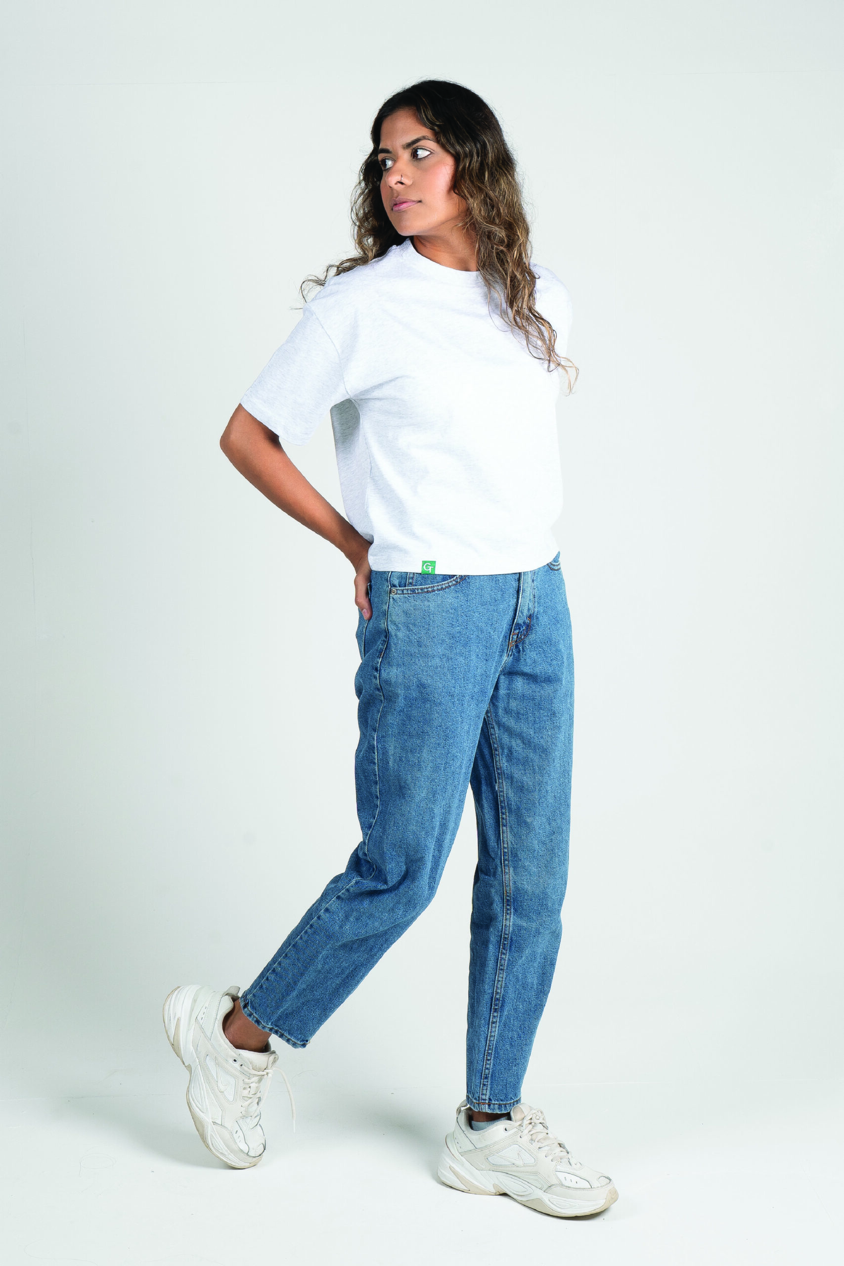 women's boxy tee - cool grey heather 3