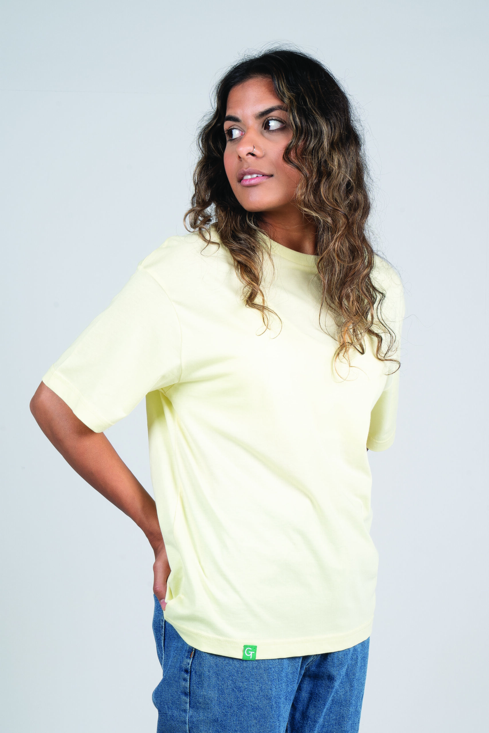 women's relaxed tee - lemon 2