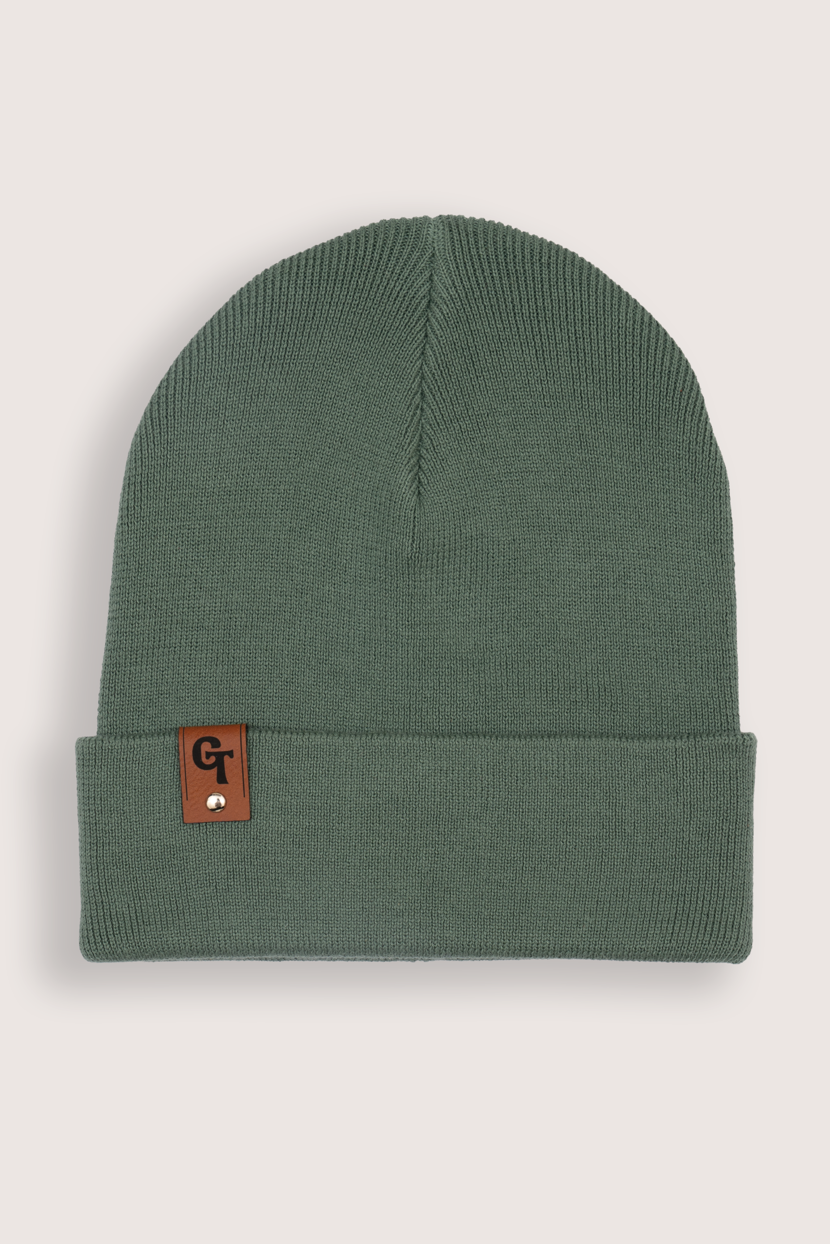 SEA GREEN RIBBED BEANIE