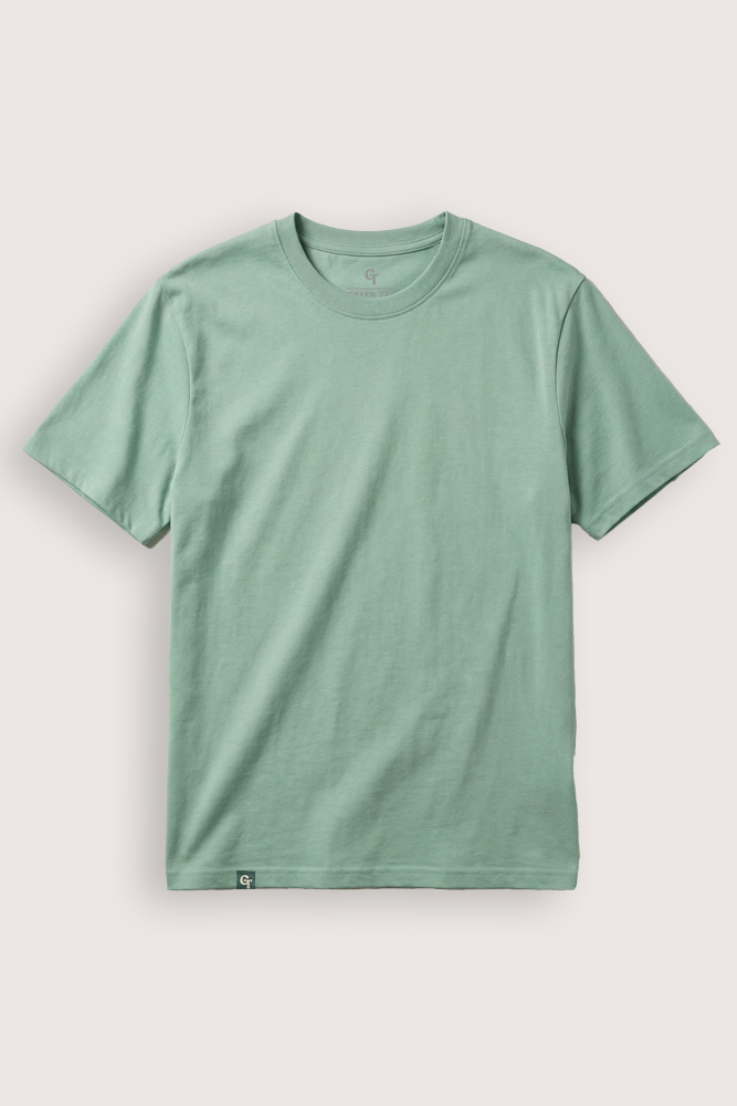 Aqua green regular tee