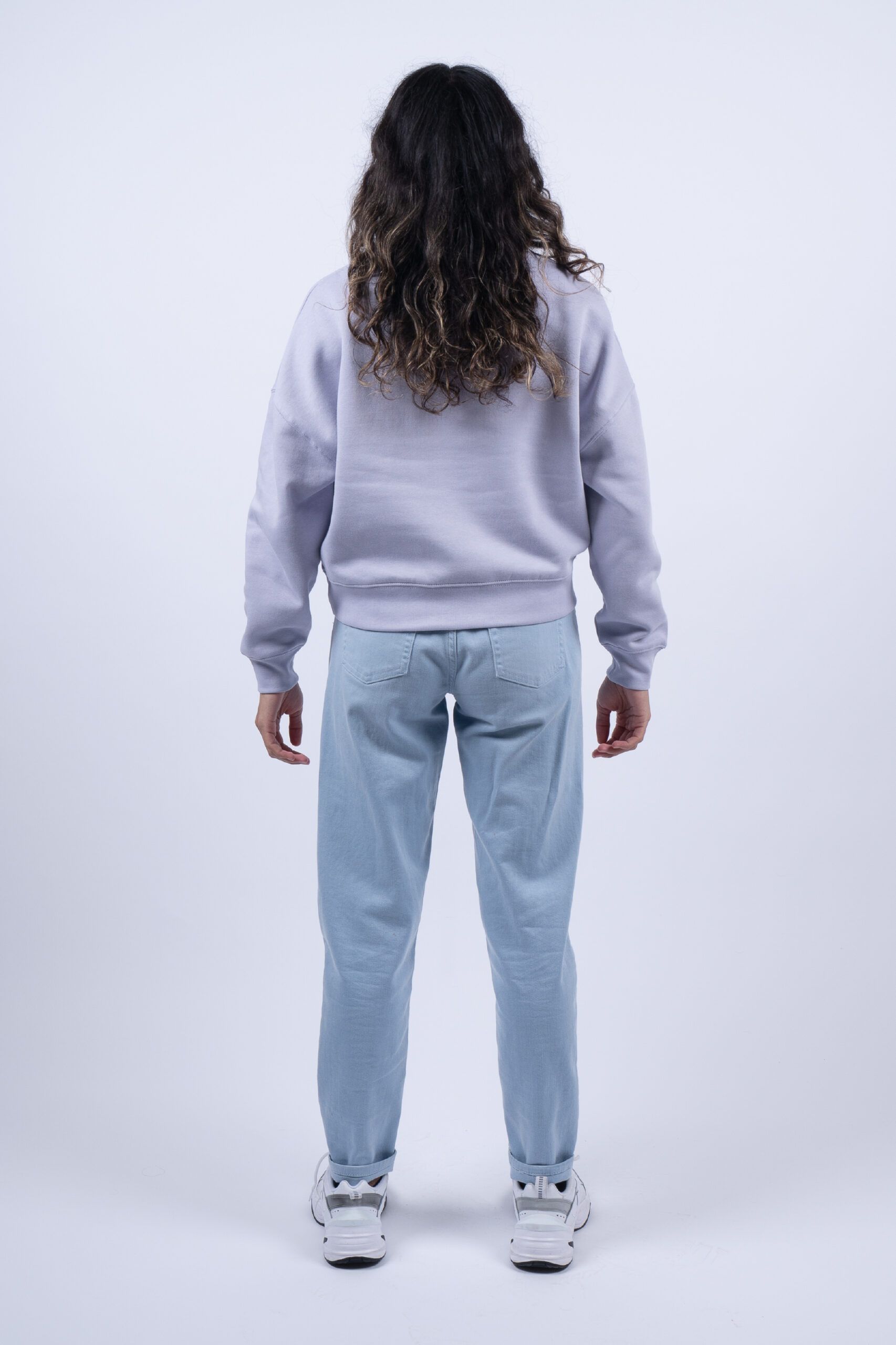 LADIES LAVENDER SWEATER BACK