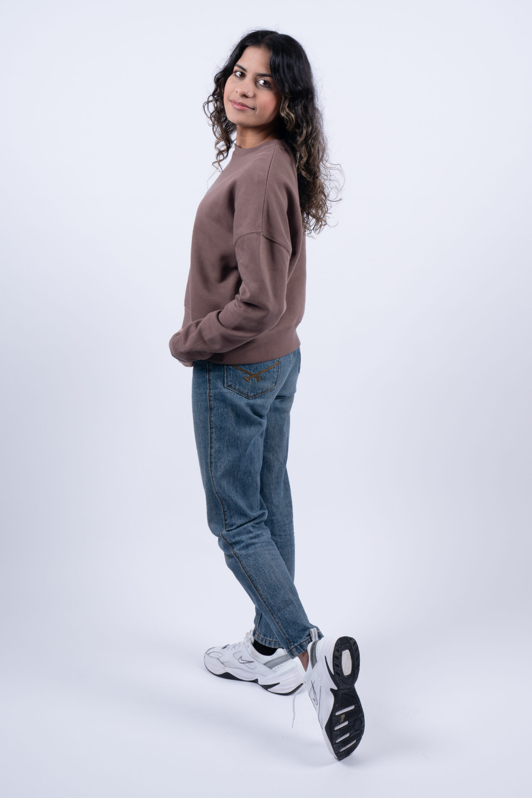 LADIES TOBACCO SWEATER BACK