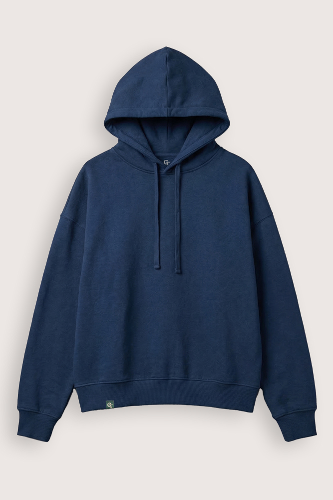 Womens midnight blue pullover hoodie