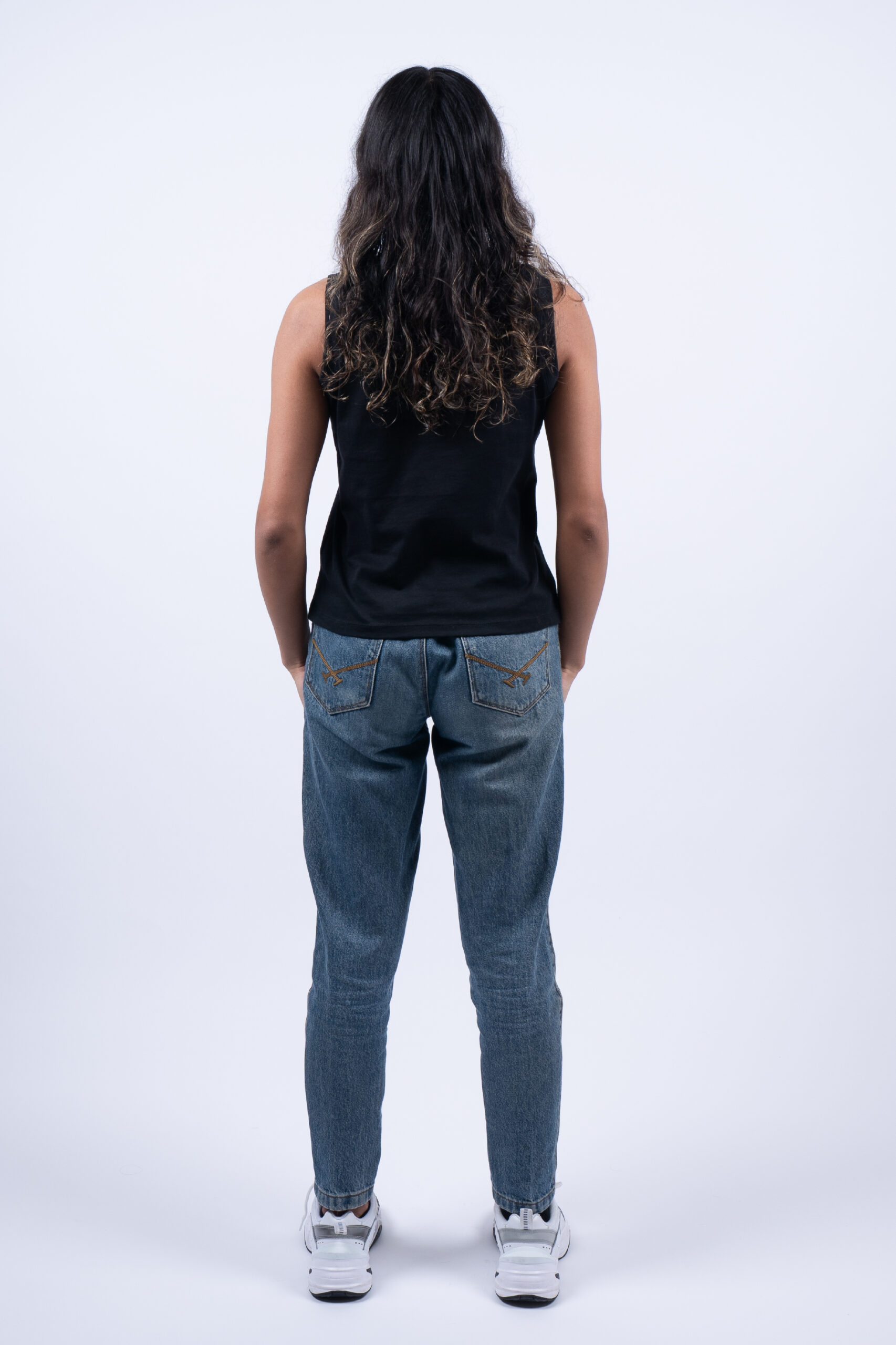 LADIES BLACK TANK BACK