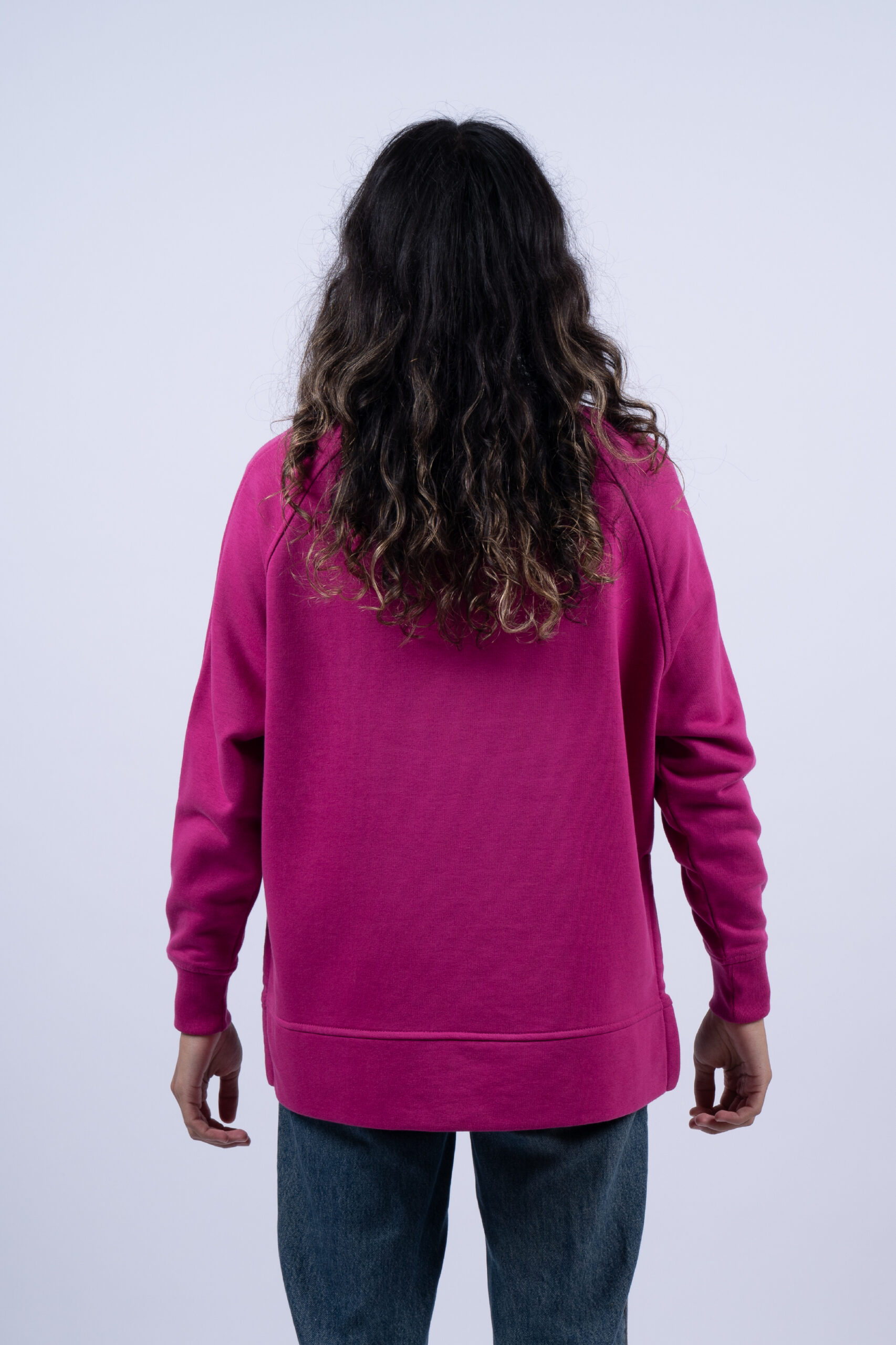 LADIES PINK SWEATER BACK