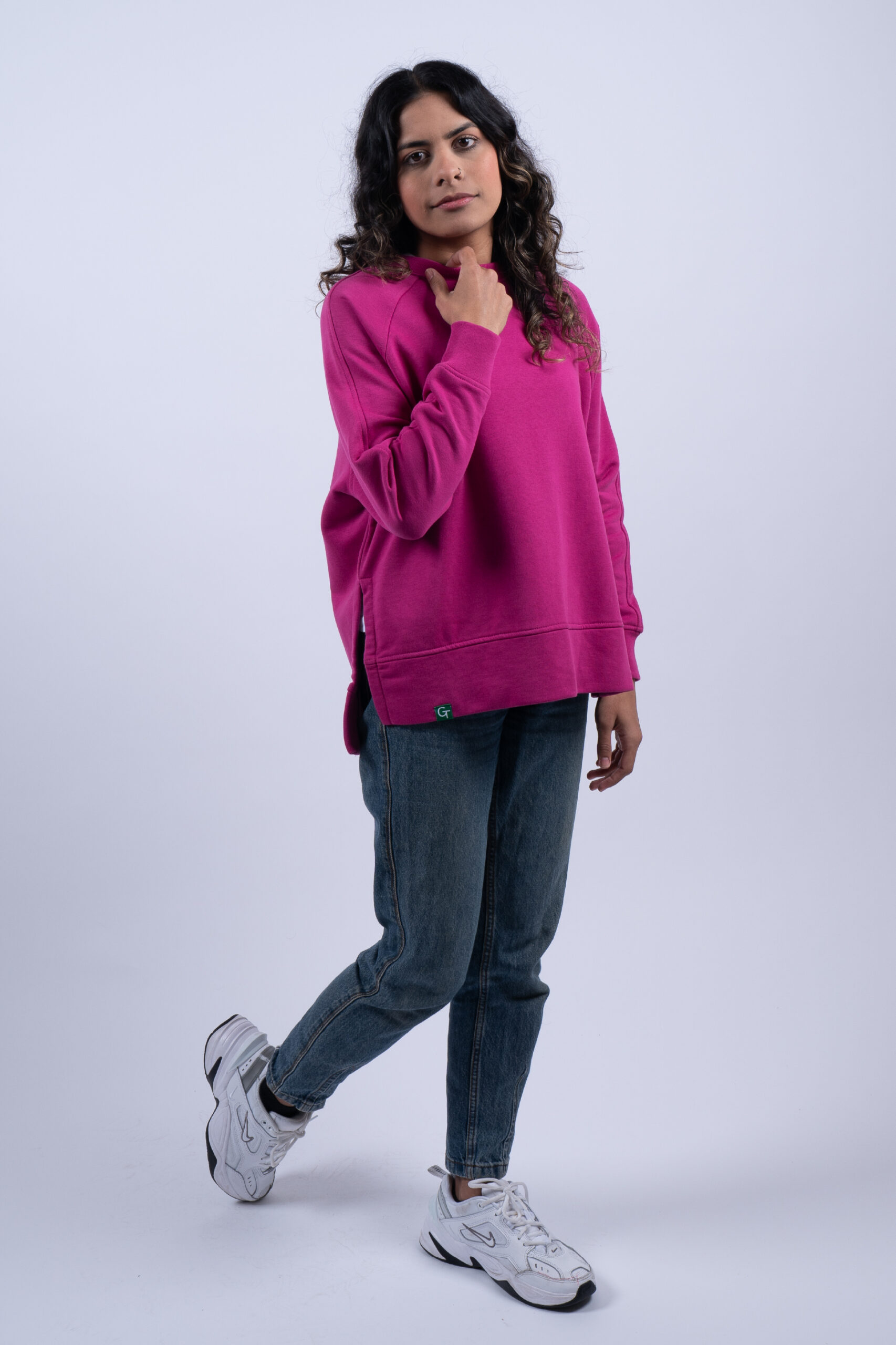 LADIES PINK SWEATER SIDE