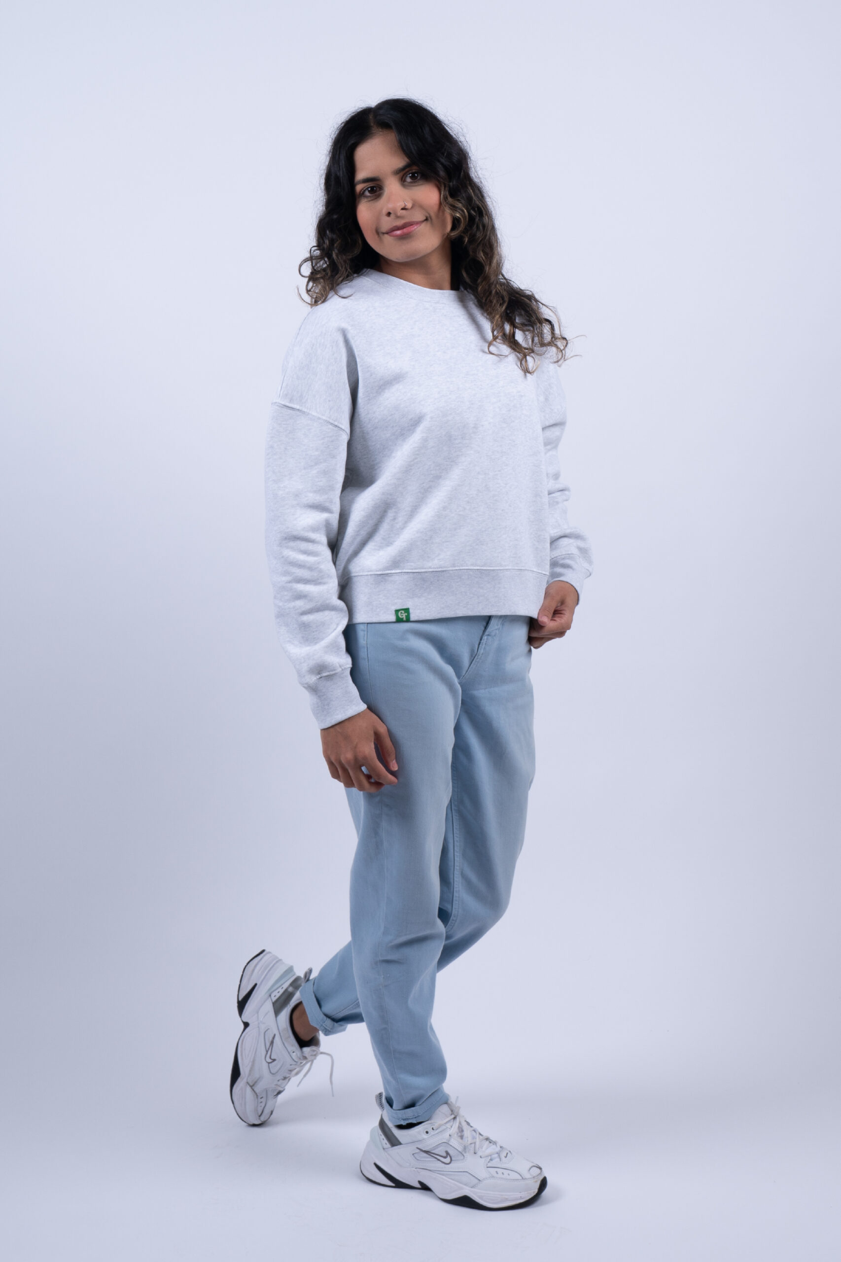 LADIES SNOW HEATHER SWEATER SIDE