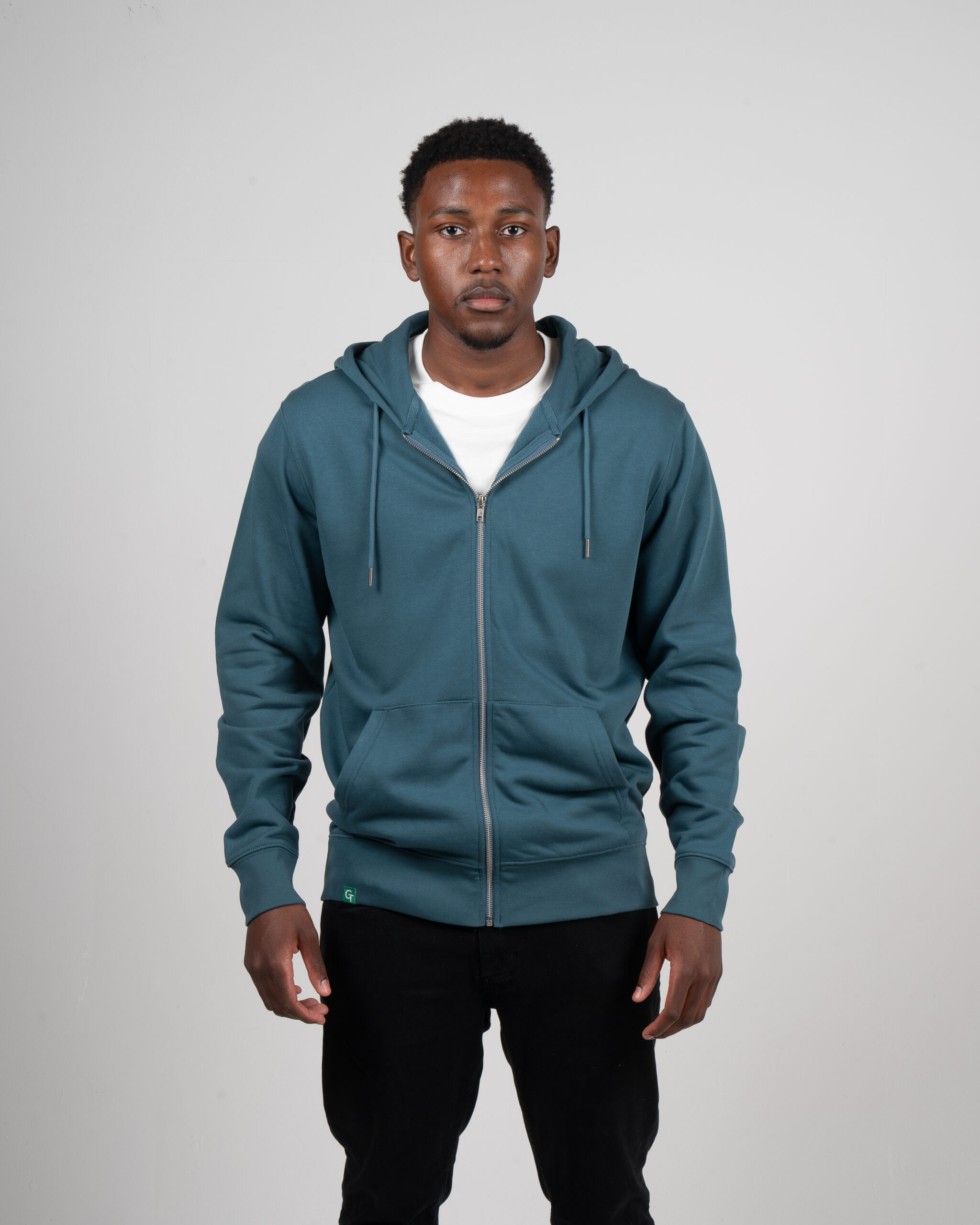 MENS-TEAL-ZIP-HOODIE-FRONT-CLOSED