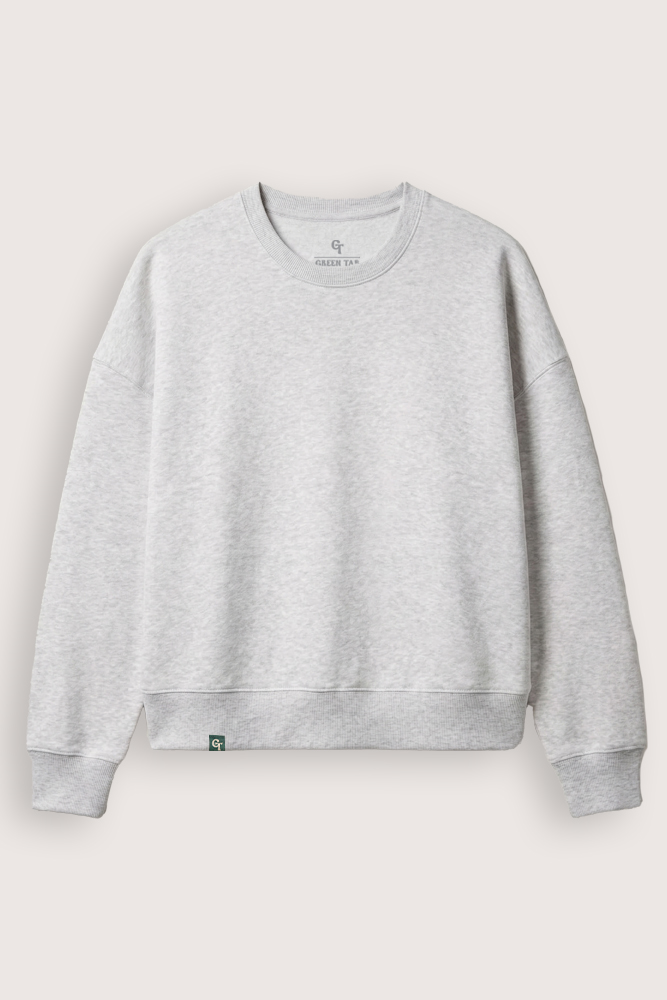 ORGANIC COTTON CROPPED SWEATER